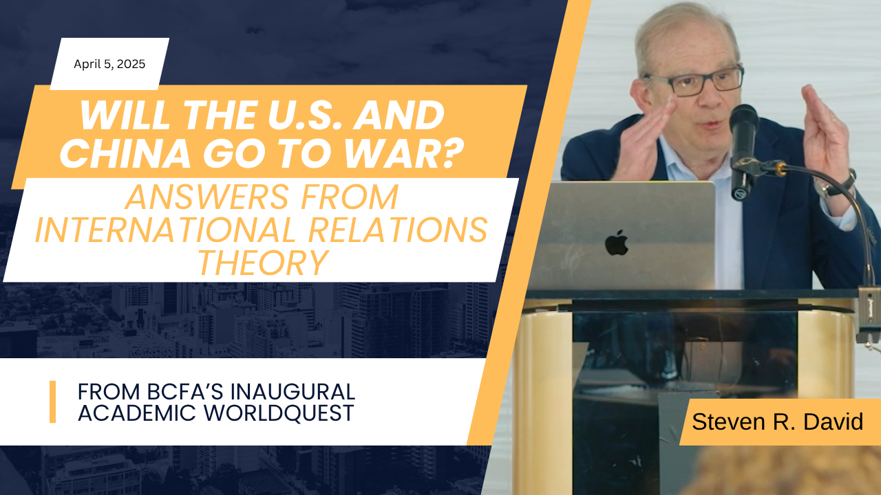 Will the U.S. and China Go to War? Answers from International Relations Theory